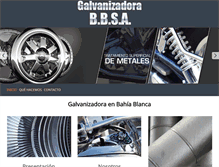 Tablet Screenshot of galvanizadorabbsa.com